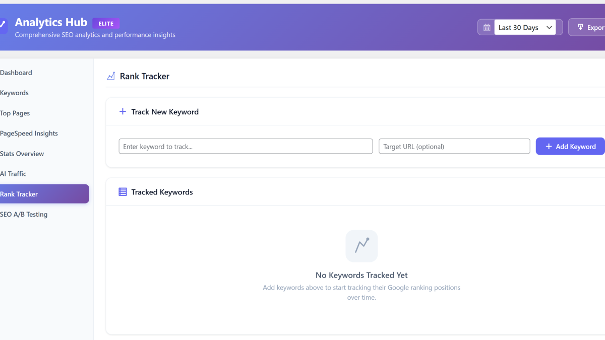 Serpelo keyword rank tracker with position change alerts and competitor SEO comparison